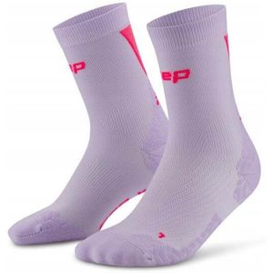 CEP Heren Compressie Sokken Sport Ultralight Mid Cut Lila 42-45