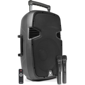 Mobiele speaker - Vonyx SPJ-PA912 Bluetooth speaker met verlichting en draadloze microfoon