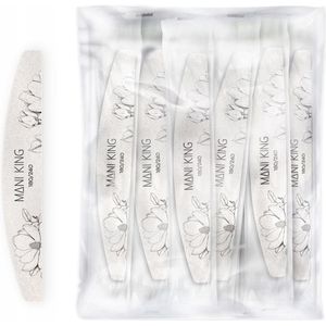 Mani King Nagelvijlen 180/240 Halve Maan - Set van 25