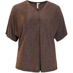 Ciso top copper lurex maat M=40/42