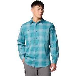 Columbia Silver Ridge™ Utility Lite Plaid Overhemd Met Lange Mouwen Blauw S Man