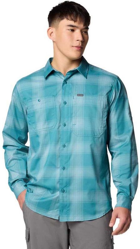 Columbia Silver Ridge™ Utility Lite Plaid Overhemd Met Lange Mouwen Blauw S Man