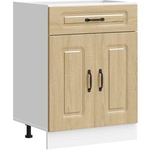 vidaXL - Keuken - onderkast - Kalmar - bewerkt - hout - sonoma - eikenkleurig
