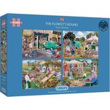 Gibsons The Florist's Round Puzzel  (4 x 500)