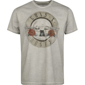 Guns N' Roses Bullet Logo Heren T-shirt - grijs - S