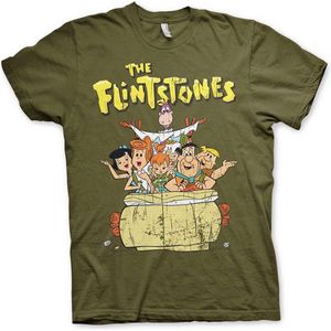 The Flintstones Heren Tshirt -M- The Flintstones Groen