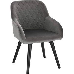 Kinderstoel - 1 persoons - Kinderfauteuil - Eetkamerstoel - Grijs - zithoogte 29cm