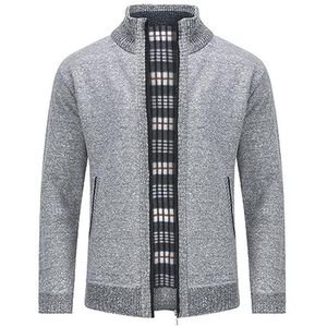 Dikke Warme Gebreide Cardigan voor Mannen - Herfst en Winter Fleece Jacket