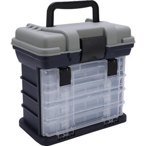 Visgerei Doos - Draagbare Utility 4 Lagen - Grote Visgerei Doos met Plastic Handvat - Karper Vissen Case Gereedschap .