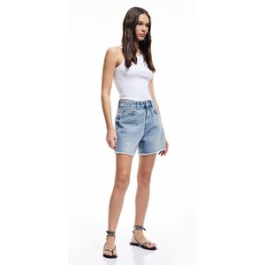 Denim Shortslengte (halverwege de kuit) Jeansshorts
