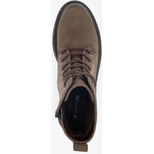Harper leren dames veterboots donkerbruin - Maat 37