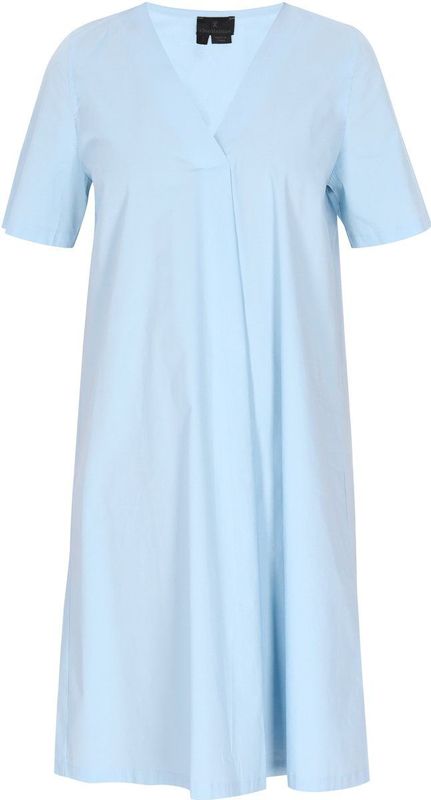 DreiMaster - Klassik - Jurk - Cyaan Blauw / Lichtblauw - Knielengte