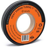 Wirefy - Krimpkous - Zwart - Rol van 15 m - Grote Diameter 25,4 mm - 3:1 Dubbelwandig