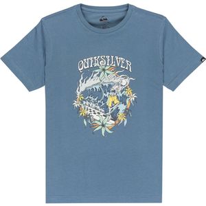 Quiksilver - T-shirt Ev In Waves - China Blue - Korte Mouwen - 100% Katoen