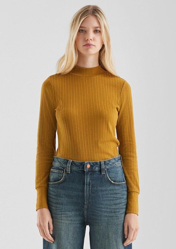 T-shirt - Slim-fit - Lange Mouwen