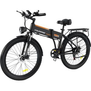P4B - Elektrische Vouwfiets - Hitway - Elektrische Fiets - E-bike - Stadsfiets - 250W - 1 Jaar Garantie - Legaal openbare weg - Zwart