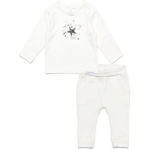 Noppies - kledingset - 2delig - Broek Humpie Snow - Shirt Lux Snow - Maat 62