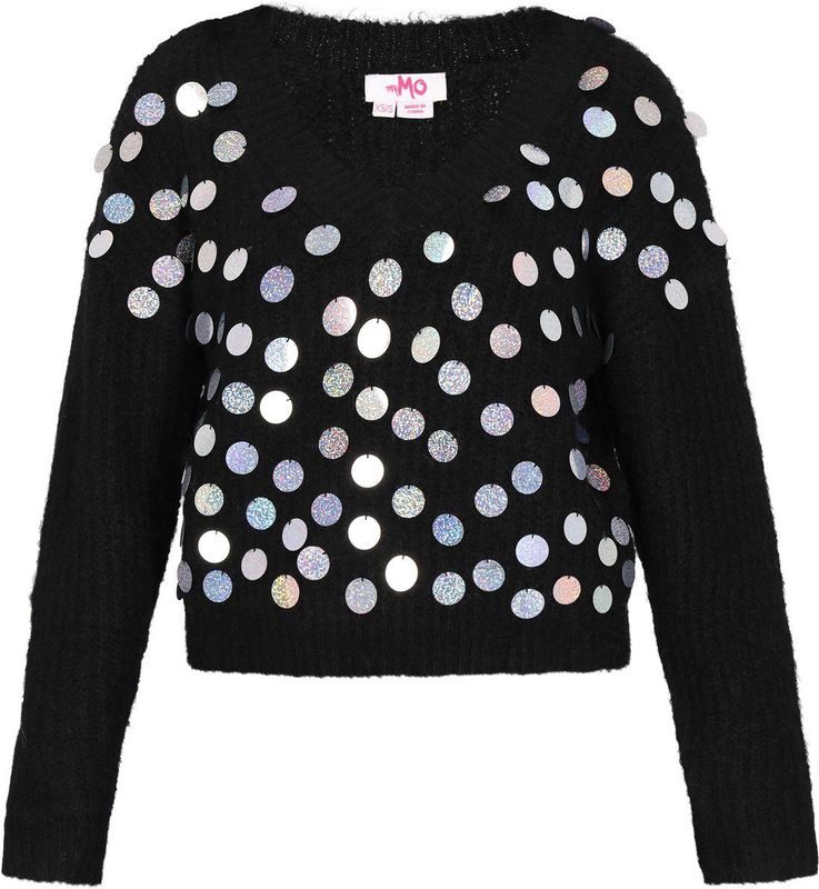 MYMO Trui  zwart / zilver