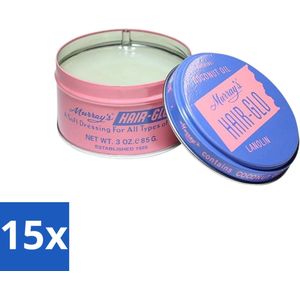 15 x Murray's - Hair-Glo - Pomade - Klassieke Look - Verzorgende Glans - 85 ml - Hair Glo Pomade - Hair Pomade - Hair Styling - Hair Gloss - Hair Shine