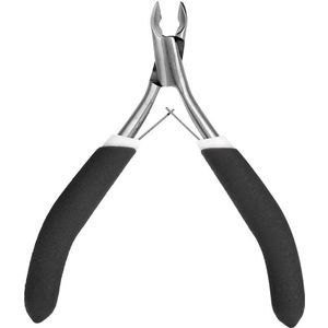 Cuticle Pliers - Professionele RVS Dode Huid Schaar - Perfecte Nagelverzorgingsgereedschap voor Manicure en Pedicure Thuis/Spa/Salon (Zwart)