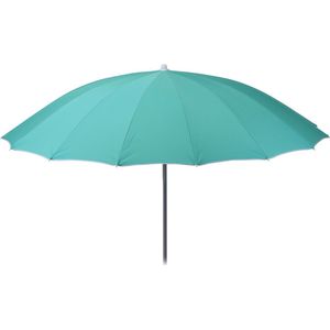 Parasol Shanghai met Knikarm doorsnede Ø220 cm - Aquamarijn