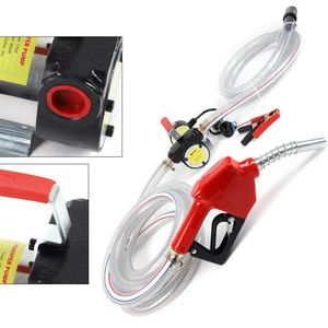 Elektrische Pomp - Brandstofpomp elektrisch - Tankpistool - Dieselpomp - Brandstofpompen - 230V/12V - 50L/Min - Diesel Elektrische Pomp - Zelfaanzuigende Brandstofpomp met Hoge Vermogen en Tankpistool