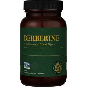 Berberine 1200 mg | 60 vegan capsules | Hoge opneembaarheid door zwarte peper en kaneel | Zonder onnatuurlijke vulstoffen | Puur Natuur | Global Healing ®