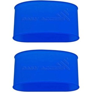 Daily Access - Scheenbeschermer band- Sokophouder- Shin Pad holder - Guard Stay- Siliconen - Voetbal - One Size - Blauw
