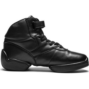 Rumpf 1500 High Top Sneaker Leather upper black Jazz Street Hip Hop Zwart Maat 38.5, 39, UK 5.5
