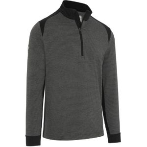Callaway Soft Touch Blocked 1/4 Zip Pullover Donkergrijs Heren