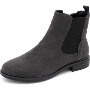 Jana Dames Chelseaboot 25369-207 Donkergrijs - Wijdte H - Maat 39