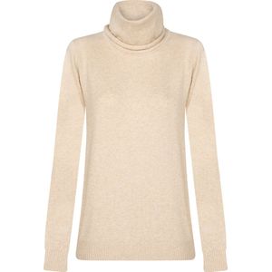 Felix Hardy Coltrui - Kabeltrui - 100% Katoen Trui Dames Beige - L