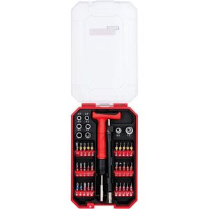 Powerfix precisiebitset met T-greep 40-delig