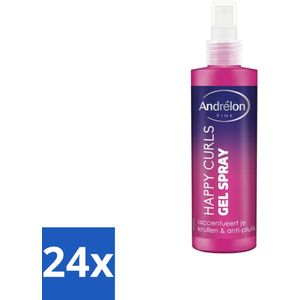 Andrélon - Pink - Happy Curls - Gel Spray - Voordeelverpakking - 24 stuks