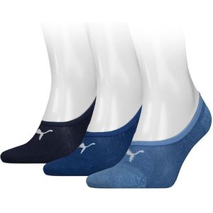 Puma - Footie 3P Unisex - Enkelsok - 43 - 46 - Blauw