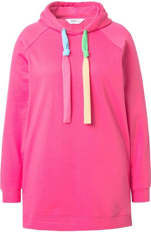 Angel of Style - Dames - Hoodie capuchon met kleurige strikbandjes - Hibiscusrood - Maat 42