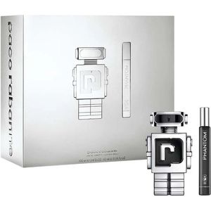 Paco Rabanne Phantom Giftset - 100 ml eau de toilette spray + 10 ml eau de toilette tasspray - cadeauset voor heren