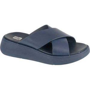 FitFlop F-Mode Flatform FW5-399, Vrouwen, Marineblauw, Slippers, maat: 38,5