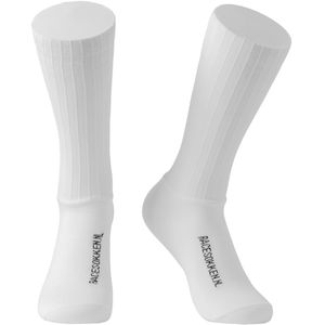 Aero Fietssokken TT - Dubbele Antisliprand - Wit - Maat 40-45 - Wielrennen & Mtb - Wielersokken - racesokken.nl