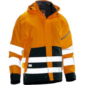 Jobman 1273 Hi-Vis Shell Jacket 65127341 - Oranje/Zwart - 3XL