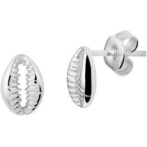 Oorknoppen - Schelp - Gerhodineerd - 925 Zilver