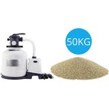 Intex - Zandfilterpomp 3500 L/u & Filterzand 50 kg
