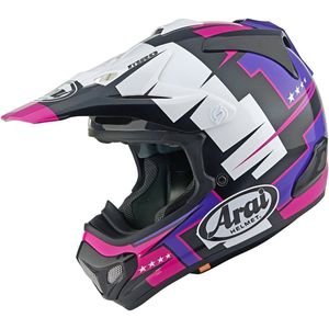 Arai - MX-V EVO Battle - Offroadhelm - Zwart - Glasvezel