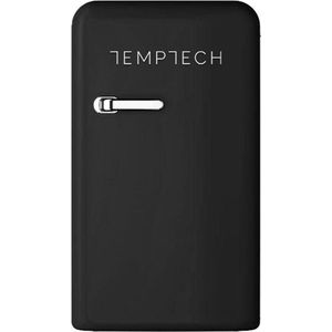 Temptech VINT1400Black- retro koelkast - 139 liter - zwart