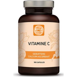 Calcium Ascorbaat 600mg - 180 Capsules - Gebufferde Vitamine C Supplement - goed opneembaar - Kala Health