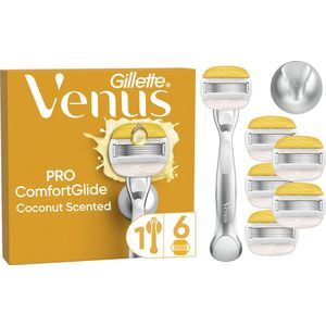 Gillette - Venus Pro ComfortGlide - Scheermesjes - Handvat + 6 Scheermesjes + Douchehouder