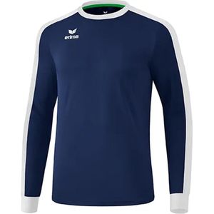 Erima Retro Star Voetbalshirt Lange Mouw Kinderen - New Navy / Wit | Maat: 164