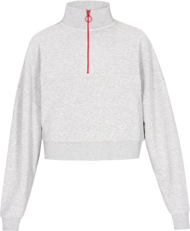 myMo - Sweatshirt - Trendy - Met Hoge Opstaande Kraag - Halve Ritssluiting