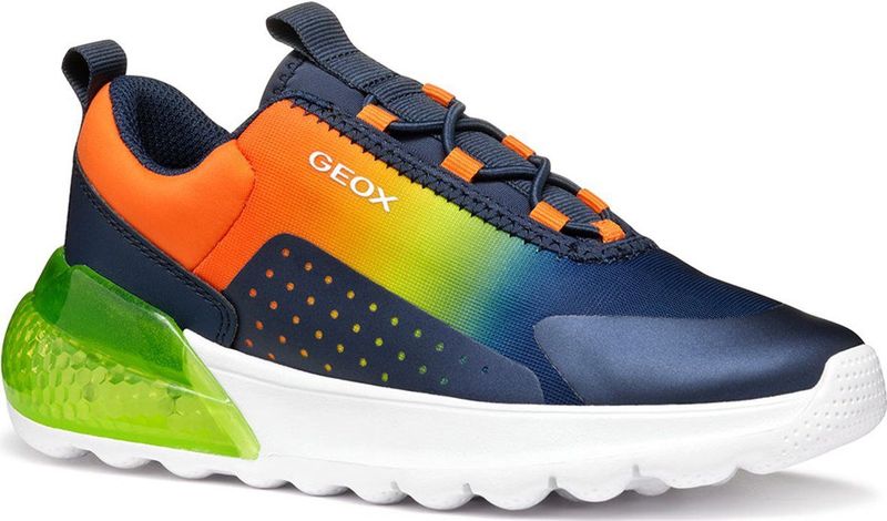 Geox - Activart Illuminus - Sportschoenen - Blauw - Mesh - LED Lampjes