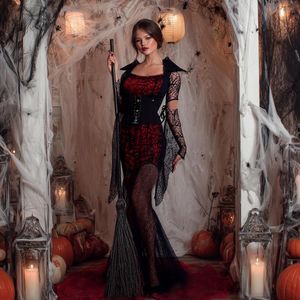Halloween kostuum dames sexy - Verkleedkleding vrouw - Halloween outfit - Sexy heks kostuum - Party kleding - Carnaval - Nachtfeest - Verleiding - Cosplay outfit - Dames kostuum Halloween